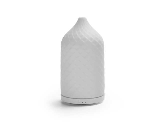 Hiro-ABS Base Ceramic Cover Aromatherapy Diffuser with Light